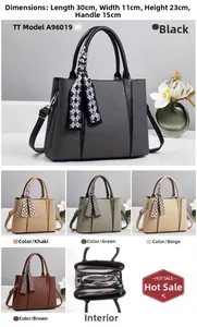 Detailed size specs and color options for large capacity textured shoulder bag
