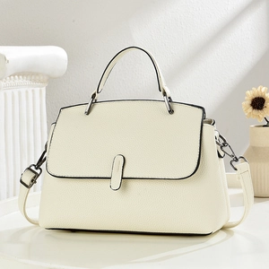 Elegante Handtasche Aus PU-Leder Mit Litchi-Textur Schulter- Und Umhängetasche Verstellbarer Riemen Für Damen
