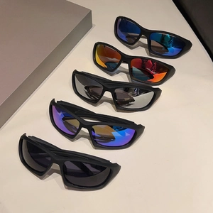 Sport sunglasses with lightweight frames and colorful polarized lenses for cycling and outdoor