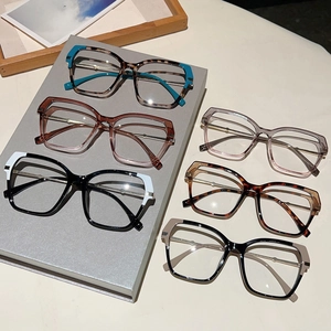 Chic cat-eye blue light blocking glasses in multiple colors with metallic temples