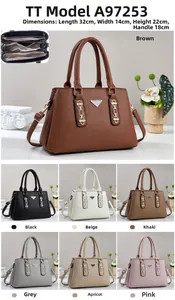 Close-up of pebble-grain PU leather tote bag with various color options and dimensions