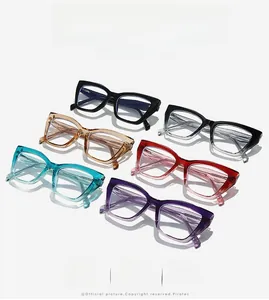 Detailed collection of TR90 butterfly frame glasses in various gradient colors