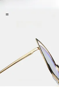 Detail showing lightweight gold metal frame with super elastic and thin temples