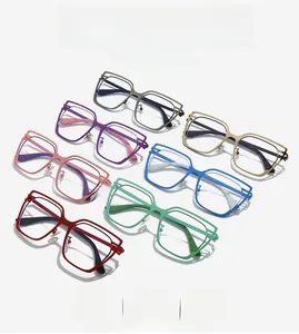 Multiple colors of cat eye metal frames showcasing stylish design and durable finish