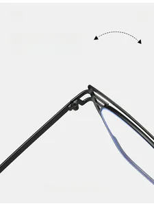 Detail of durable textured hinge design on cat eye glasses with hollow geometry