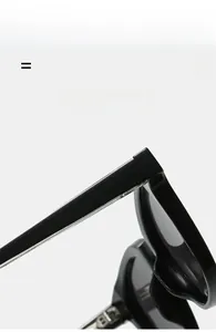Detailed close-up of high-quality hinges and lightweight frame on trendy black sunglasses