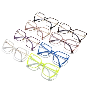 Fashionable oversized cat-eye blue light blocking glasses in eight various colors