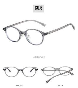 Vues détaillées de la monture gris transparent et des plaquettes de nez en silicone souple
