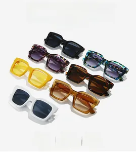 Multiple stylish square frame sunglasses in assorted colors for driving and outdoor use