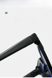 Detail of premium black acetate eyewear hinges showing lightweight super elastic frame texture