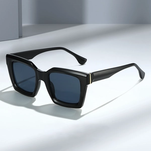 Retro Square Sunglasses Oversized PC Frame UV400 Protection Driving Outdoor Fashion Eyewear Unisex
