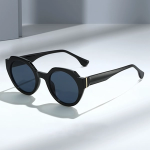 Retro Round Sunglasses UV400 Protection Geometric PC Frame AC Lens Metal Hinge Fashion Eyewear For Men Women