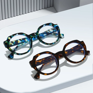 2025 retro round tortoiseshell sunglasses with stylish color-block frames for women