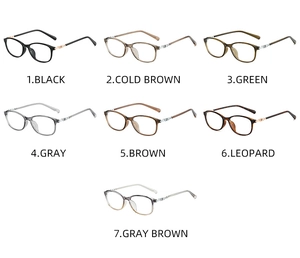 Collection of retro jelly-colored eyewear frames in seven stylish assorted colors