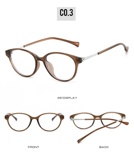 Three-angle display of tortoiseshell cat-eye glasses with silver metal temples