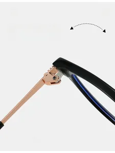 Detail of durable texture hinge on small round glasses with thousand-fold resistance