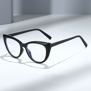 Mode Katzenauge Brille Rahmen PC Anti Blaulicht Optische Schmetterling Eyewear Federscharnier Für Damen