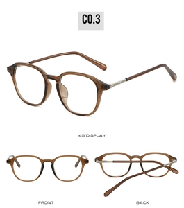 Detail of tea-colored round frames with gold metal temples and G-shaped hinge accent