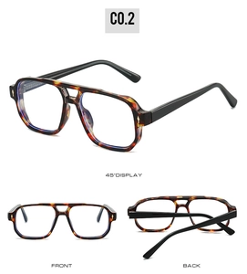 Detailed multi-angle views of pilot anti-blue light glasses with tortoise shell frames