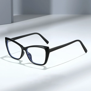 Cat Eye Anti Blue Light Glasses PC Frame AC Lens Fashion Optical Plain Eyewear For Women Eye Protection