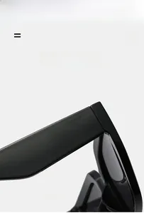 Close-up of the durable hinge and thick black frame design of these oversize sunglasses