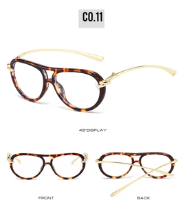 Detailed views of tortoise shell aviator sunglasses frames with gold metal accents