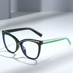 Cat Eye Blue Light Blocking Glasses PC Frame AC Lens Fashion Retro Casual For Women Anti Glare UV400 Trendy