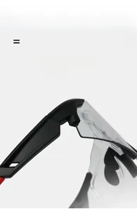 Detail of lighter super elastic frame and flexible hinge on outdoor sports goggles