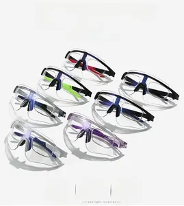 Collection of color-changing sports sunglasses showing various frame colors and features