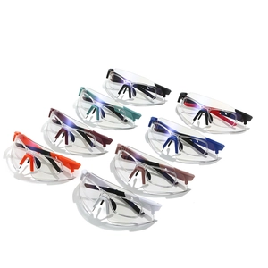 Outdoor sports cycling glasses with protective anti-fog lenses in eight vibrant colors