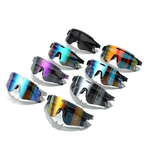 Set aus 8 farbenfrohen rahmenlosen Radsport-Sonnenbrillen für Outdoor-Sport und Bergsteigen