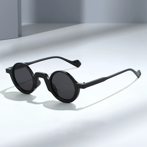 Retro Round Sunglasses PC Frame AC Lens UV400 Protection Sunshading Vintage Fashion Unisex Women Men