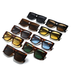 Chic oversized square sunglasses set in various vintage tortoise and solid frames