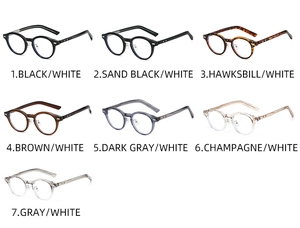 Collection of oval TR frames in seven colors including tortoiseshell and champagne