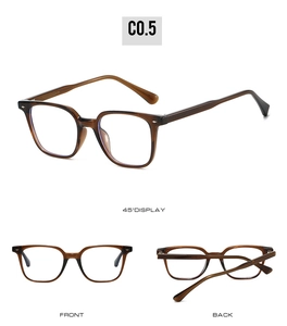 Macro detail of classic square tortoise shell TR90 frame with premium hinge pin design