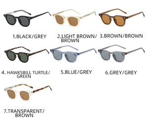 Collection de lunettes de soleil TR90 en sept variantes de couleurs pour hommes et femmes