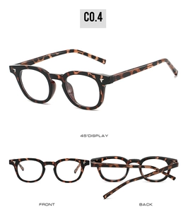 Détail de monture de lunettes TR90 écaillée avec accents de flèches argentées sous plusieurs angles