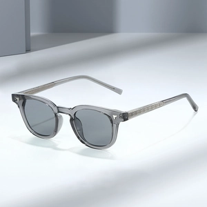 Lunettes De Soleil Rétro Rondes Carrées Monture TR90 Verres AC Protection UV400 Mode Unisexe