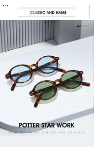Close-up of tortoise shell sunglasses with metal hinges and CAT-T5084 model marking
