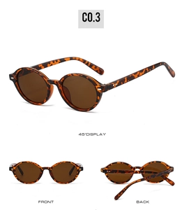 Macro view of vintage tortoiseshell round frame sunglasses with professional brown lenses
