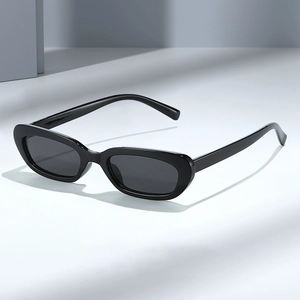 Lunettes De Soleil Rétro Ovales Petite Monture Mode UV400 Protection PC Monture AC Verres Pour Hommes Femmes Streetwear