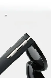 Close-up of lightweight elastic sunglasses frame with elegant silver metal hinge detail