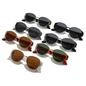 Retro cat-eye sunglasses collection with luxury H-shaped metal hinges and UV protection lenses