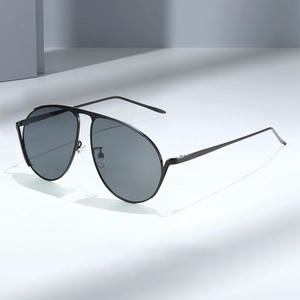 Lunettes De Soleil Aviateur Monture Métallique Verres PC Protection UV400 Design Rétro Pour Hommes Femmes