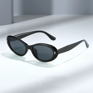 Retro Oval Sunglasses PC Frame UV400 Protection Vintage Cat Eye Trendy Streetwear Eyewear For Men And Women