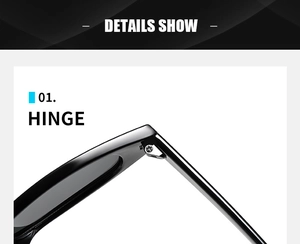 Detailed macro view of the durable metal hinge on black retro small frame sunglasses