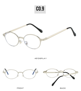 Detailed views of vintage oval sunglasses with champagne gold frames and black temple tips