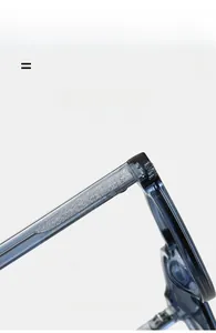 Detailed close-up of dark blue TR frame hinge showing textured metal core reinforcement