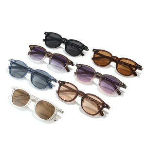 Modern TR90 square sunglasses collection in various colors with retro wide frame design
