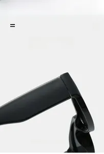 Detailed macro view of the sleek temple hinge and matte finish on trendy rectangular sunglasses